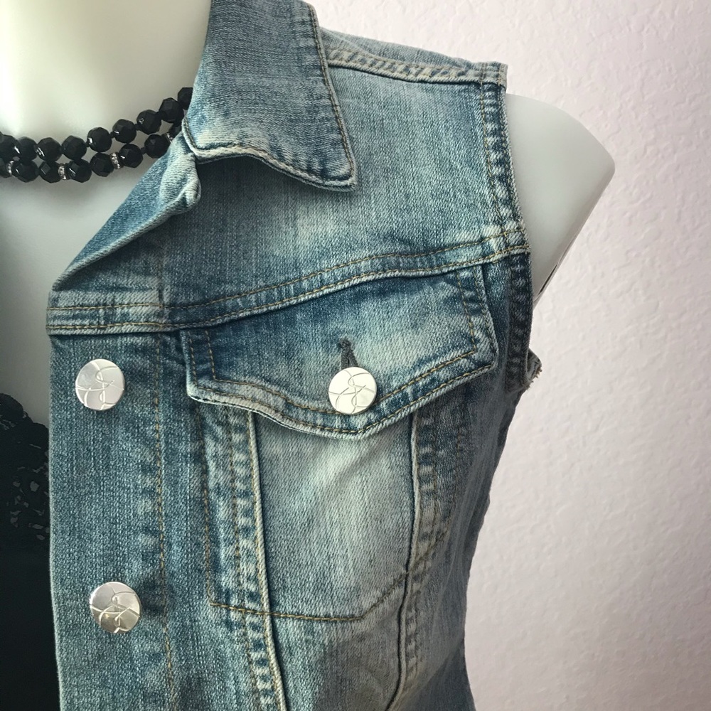Jessica Simpson Jean Vest EUC